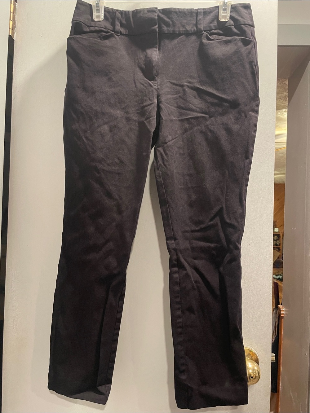 LOFT Black Curvy Skinny ankle Women's Pants size 6